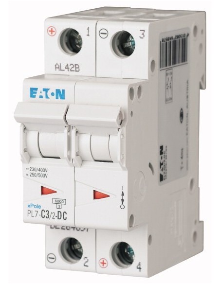 Wyłącznik nadprądowy 2P C 3A 10kA DC PL7-C3/2-DC 264897