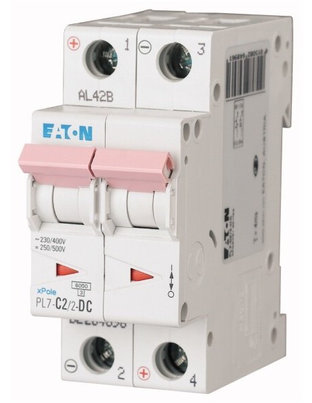 Wyłącznik nadprądowy 2P C 2A 10kA DC PL7-C2/2-DC 264896