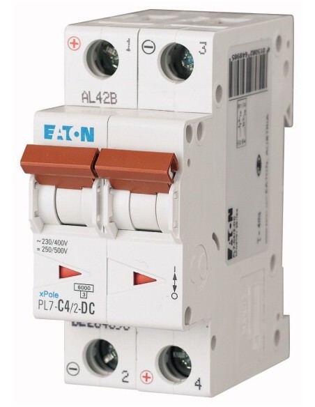 Wyłącznik nadprądowy 2P C 4A 10kA DC PL7-C4/2-DC 264898