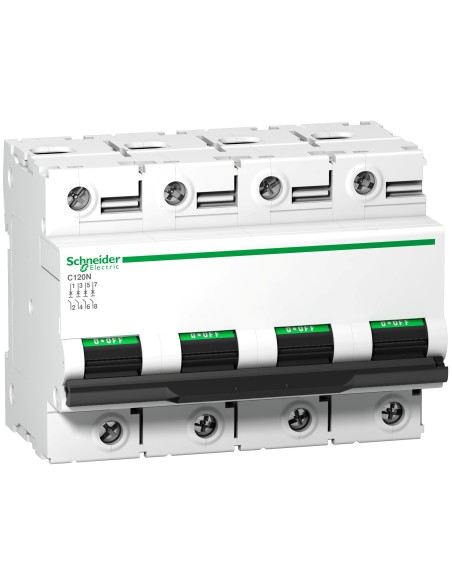 Wyłącznik nadprądowy C120N 4p, 125A, charakterystyka B A9N18355