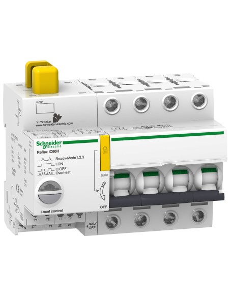 Wyłącznik zintegrowany sterujący Reflex iC60H Ti24 10A, 4p, char. D A9C66410