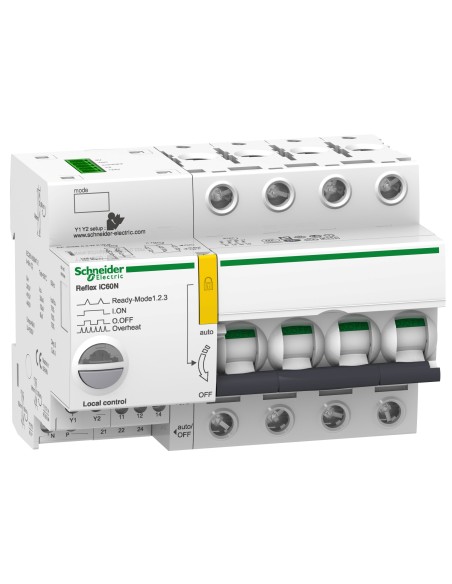 Wyłącznik zintegrowany sterujący Reflex iC60N Ti24 25A, 4p, char. C A9C62425