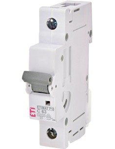 Wyłącznik nadprądowy 1P C 63A 10kA ETIMAT P10 276301104