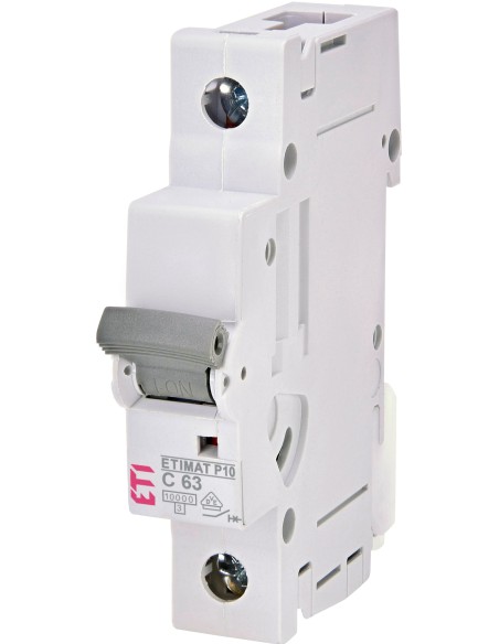 Wyłącznik nadprądowy 1P C 63A 10kA ETIMAT P10 276301104