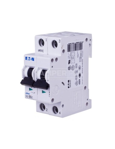 Wyłącznik nadprądowy 2P B 16A 15kA AC FAZ B16/2 278734