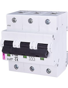 Wyłącznik nadprądowy 3P C 100A 10kA AC ETIMAT10 02135732