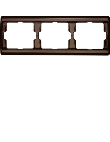 Arsys Ramka 3-krotna pozioma, brązowy  13730001 Berker Hager