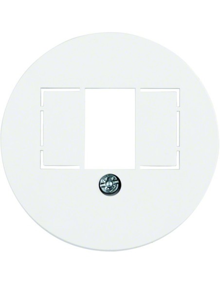 Serie 1930/Glas Płytka czołowa do gniazda głośnikowego i ładowania USB, biały 1040 Berker Hager