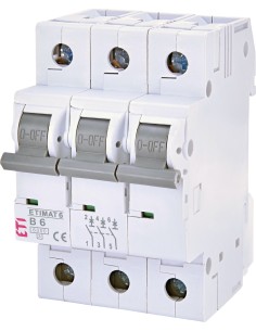 Wyłącznik nadprądowy 3P B 6A 6kA ETIMAT 6 002115512