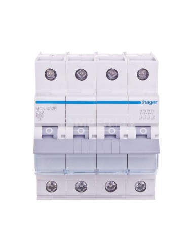 Wyłącznik nadprądowy 4P C 32A 6kA AC MCN432E