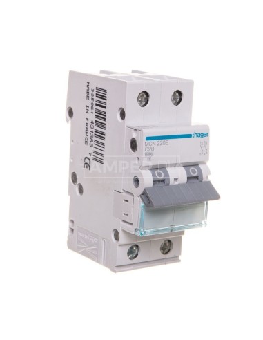 Wyłącznik nadprądowy 2P C 20A 6kA AC MCN220E