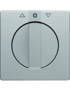 Q.x Płytka czołowa z pokrętłem do łącznika żaluzjowego obrotowego, alu aksamit, lakierowany 10806084 Berker Hager