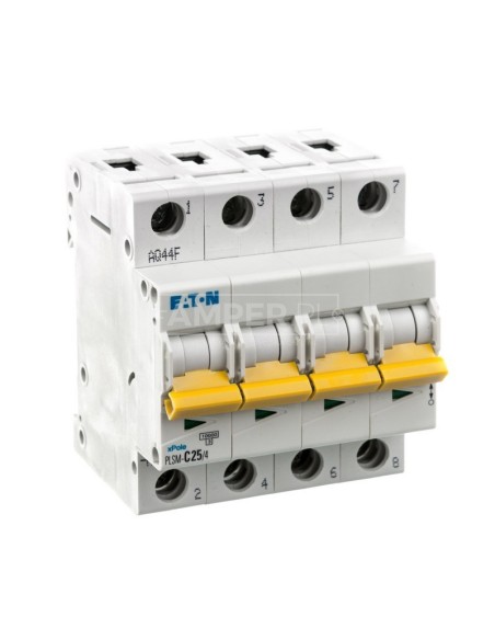 Wyłącznik nadprądowy 4P C 25A 10kA AC PLSM-C25/4-MW 242614