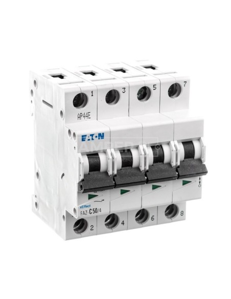Wyłącznik nadprądowy 4P C 50A 15kA AC FAZ-C50/4 279066