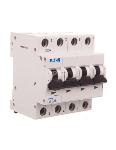 Wyłącznik nadprądowy 4P B 20A AC 15kA FAZ-B20/4 279036