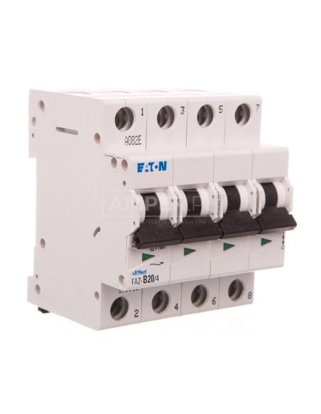 Wyłącznik nadprądowy 4P B 20A AC 15kA FAZ-B20/4 279036