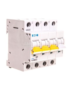 Wyłącznik nadprądowy 3P+N B 25A 10kA AC PLSM-B25/3N-MW 242519