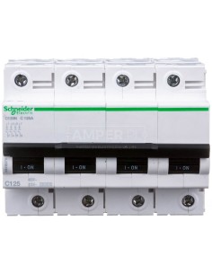 Wyłącznik nadprądowy 4P C 125A 10kA AC C120N A9N18376