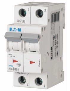 Wyłącznik nadprądowy 2P D 16A 10kA AC PLSM-D16/2-MW 242428