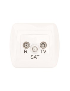 Simon Akord Gniazdo antenowe RD/TV/SAT końcowe białe AAS/11