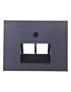 K.1 Element centralny do gniazda UAE RJ11 RJ12 RJ45 kat.3, 5e, 6 45st antracyt mat lakierowany 14097006