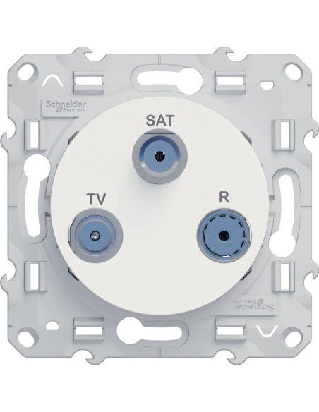 Odace Gniazdo antenowe R/TV/SAT końcowe białe S520461