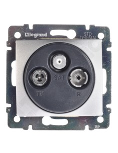 VALENA Gniazdo antenowe RTV/SAT aluminium 770210