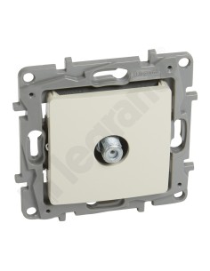 NILOE Gniazdo antenowe TV typu F końcowe 1 dB kremowe 764650