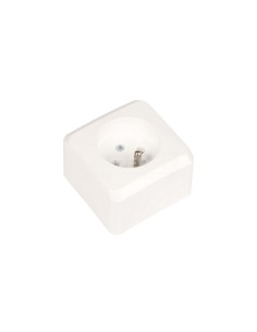 Prima Gniazdo pojedyncze z/u 16A IP20 białe GWN-130P WDE001030
