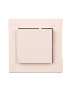 Asfora Gniazdo pojedyncze z/u 2P+Z z klapką kremowe EPH3100123