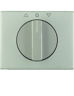 K.5 Płytka czołowa z pokrętłem do łącznika żaluzjowego obrotowego, stal szl nierdz 10777104 Berker Hager