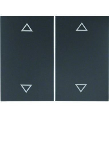 K.1 Klawisze z nadrukiem symbolu "strzałki" do łącznika 2-klawiszowego, antracyt mat, lakierowany 14357206 Berker Hager