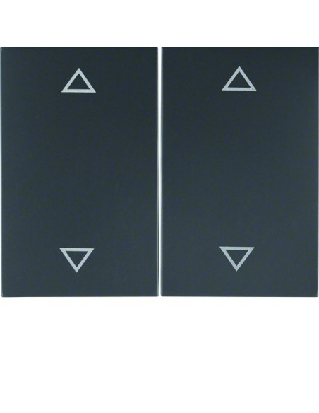 K.1 Klawisze z nadrukiem symbolu "strzałki" do łącznika 2-klawiszowego, antracyt mat, lakierowany 14357206 Berker Hager
