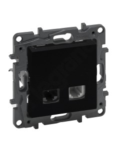 Niloe Step - gniazdo zasilające 2P+Z, zaciski śrubowe, bez przesłony styków - kolor biały 863130