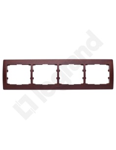 SISTENA LIFE Ramka poczwórna pozioma mahogany 771984