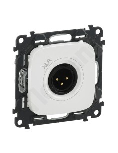 VALENA ALLURE Plakietka gniazda męskiego xlr biały 754745