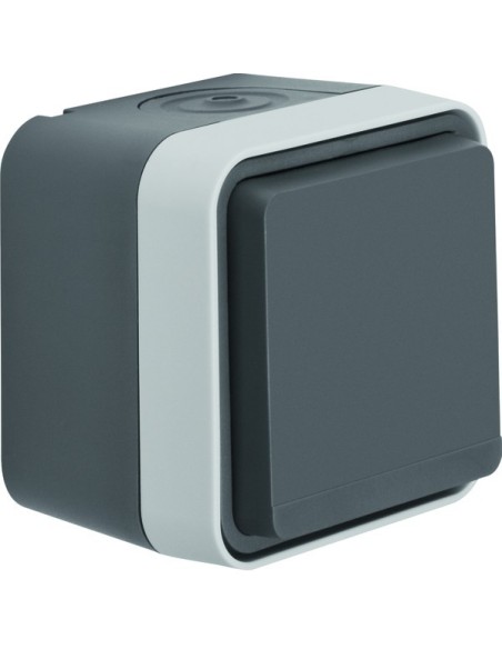 W.1 Gniazdo z uziemieniem 2P+Z, kompletne, IP55, biały 6768813512 Berker Hager