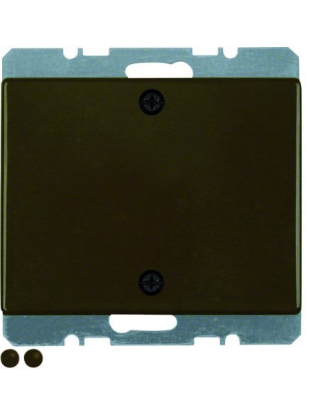 Arsys Zaślepka z elementem centralnym i mocowaniem na śruby, brązowy 10450101 Berker Hager