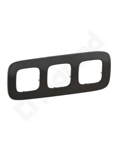 VALENA ALLURE Ramka potrójna ciemny nikiel 755513