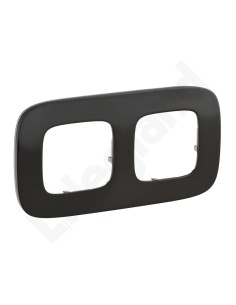 VALENA ALLURE Ramka podwójna ciemny nikiel 755512