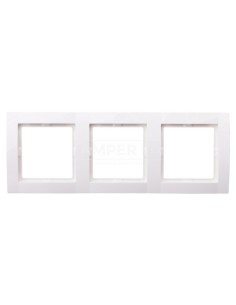 Fiorena Ramka potrójna biała 22011802 2