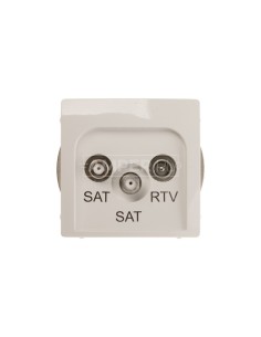 Simon Basic Moduł gniazdo RTV/SAT/SAT końcowe białe Kontakt Simon BMZAR+SAT3.1-P2.01/11 2