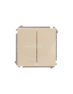 Simon Basic Łącznik schodowy podwójny beżowy BMW6/2.01/12