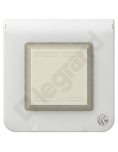 MOSAIC Ramka pojedyncza /2moduły/ antybakteryjna biała 078880