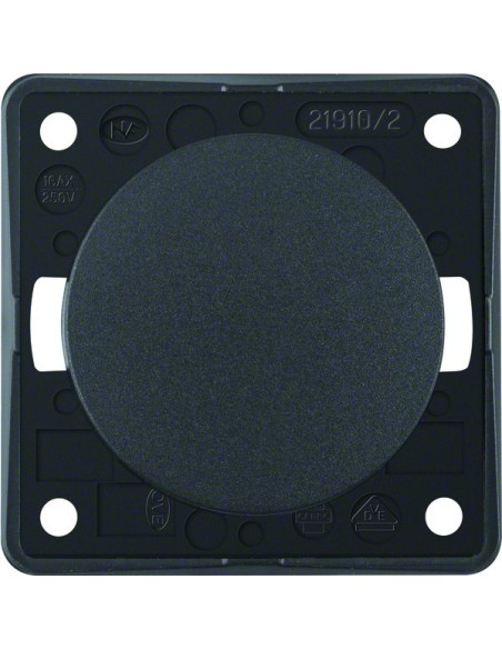 Integro Flow Łącznik klawiszowy, 2-biegunowy, antracyt, mat 936522505 Berker Hager