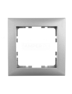 B.Kwadrat Ramka pojedyncza aluminium 5310118994