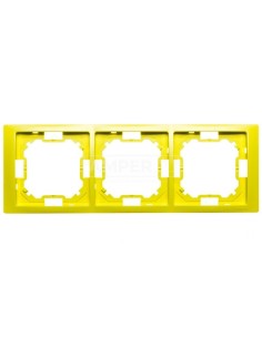 Simon Basic Neos Ramka potrójna limonkowy BMRC3/036