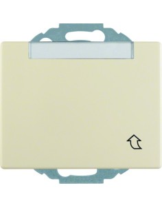 Arsys Gniazdo SCHUKO z pokrywą i polem opisowym, z podwyższoną ochroną styków, kremowy 47480002 Berker Hager