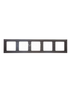 Berker K.1 Ramka pięciokrotna pozioma antracyt mat lakierowana 13937006