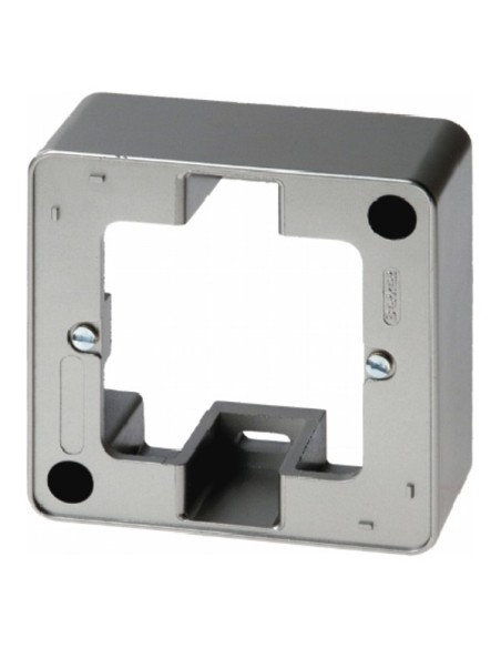 Akcesoria osprzęt Puszka natynkowa 1-krotna, stal szlachetna, lakierowana 10299004 Berker Hager